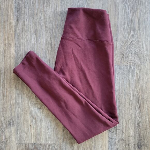 Lysse Burgundy Leggings Size Small - Picture 1 of 8